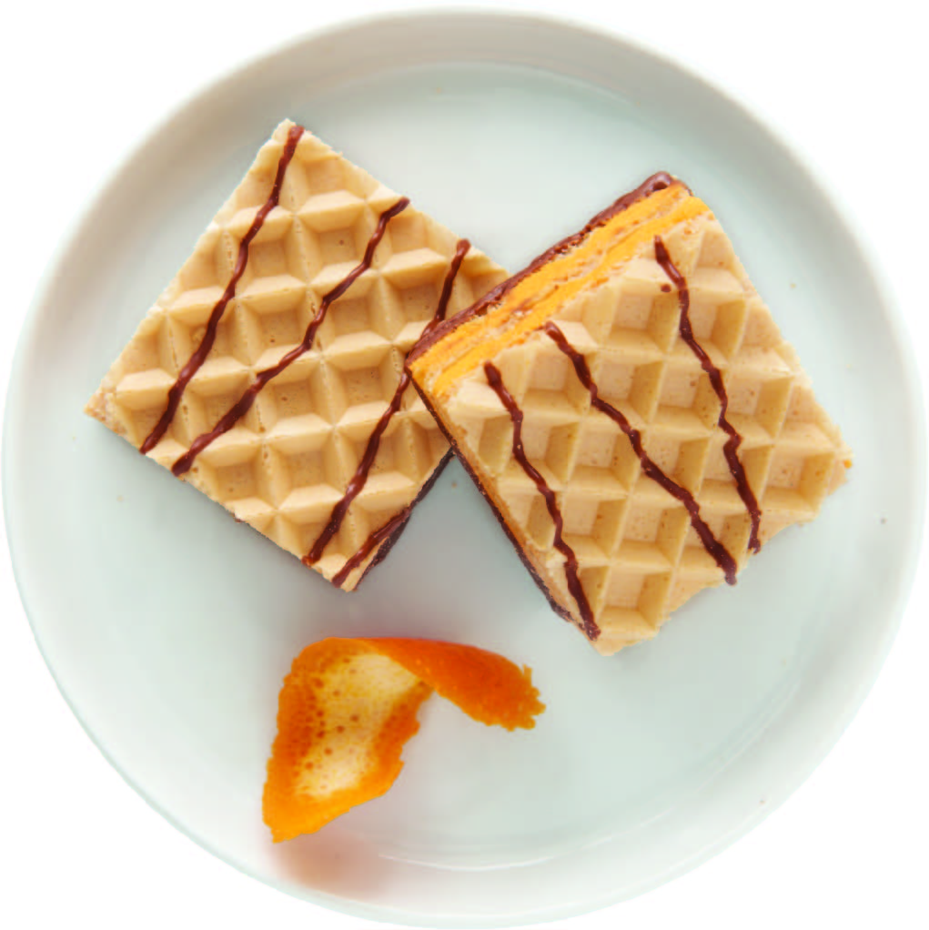رقائق البرتقال بنكهة كريم  Orange Crème Flavoured Wafers