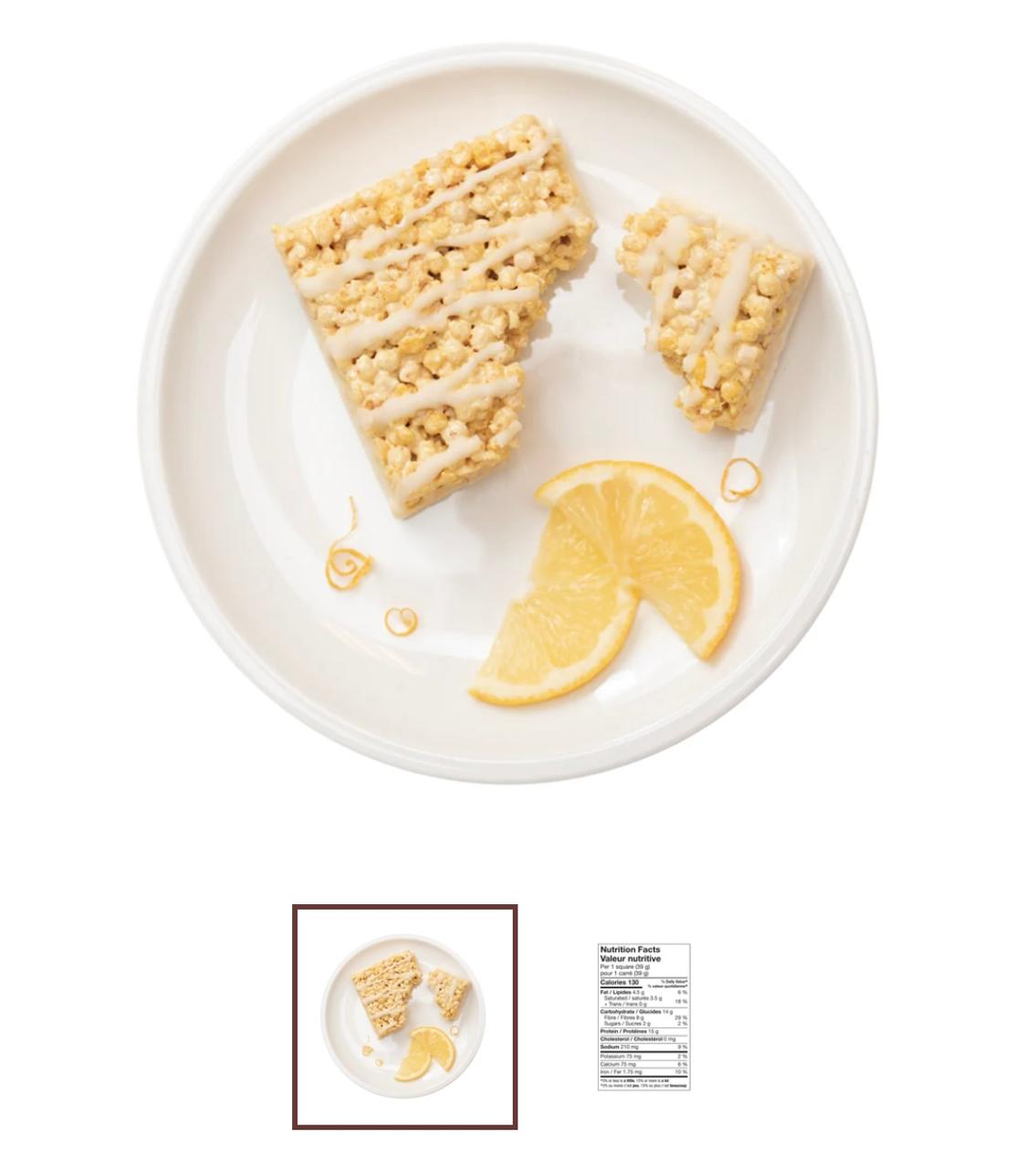 Lemon Crispy Square  ليمون مربعات مقرمشة